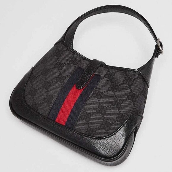 Balenciaga x Gucci Grey/Black Canvas/Leather The Hacker Project 1961 Mini Jac... - Picture 3 of 10